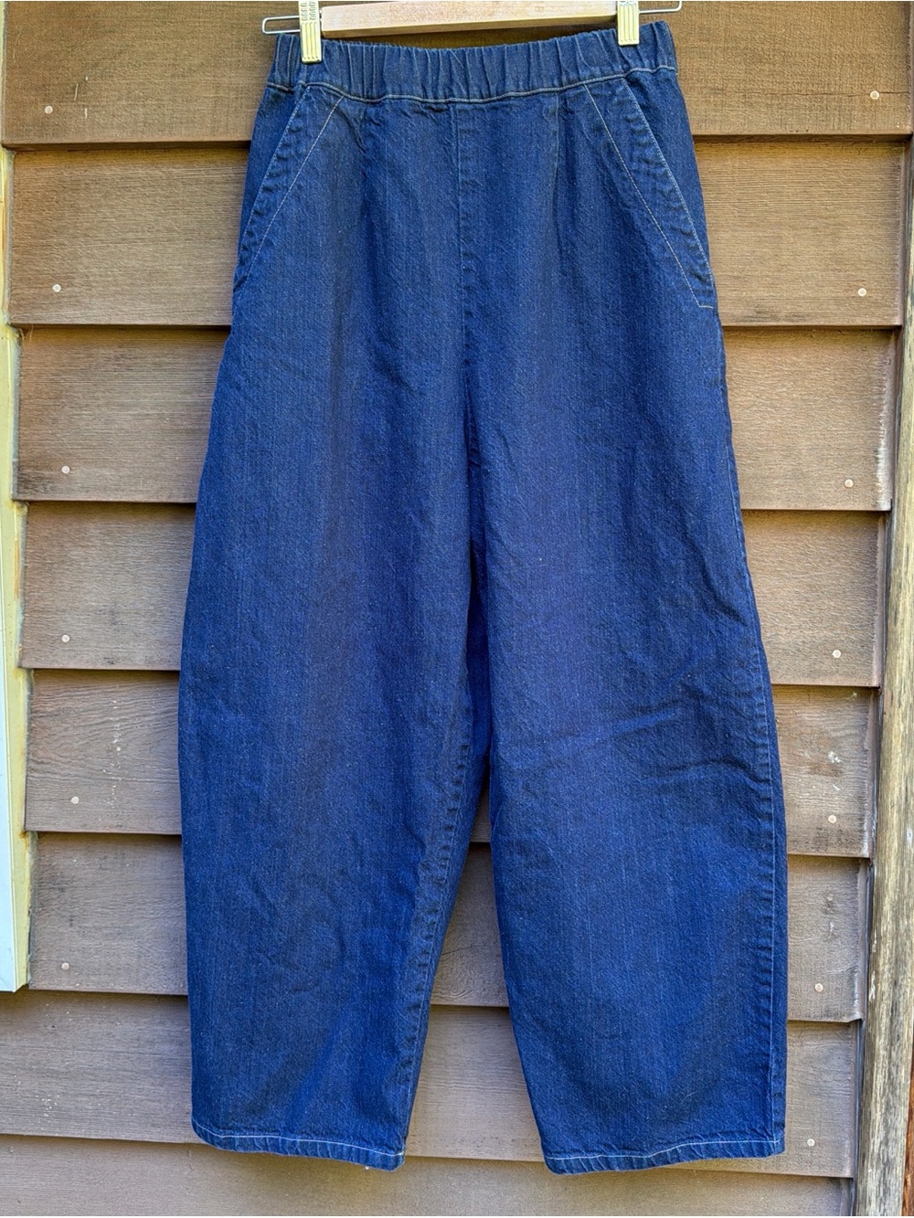 Micaela Greg Dark Indigo Barrel Pants Jeans Size S